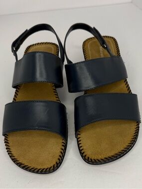 Naturalizer Navy Double-Strap Slingback Sandals